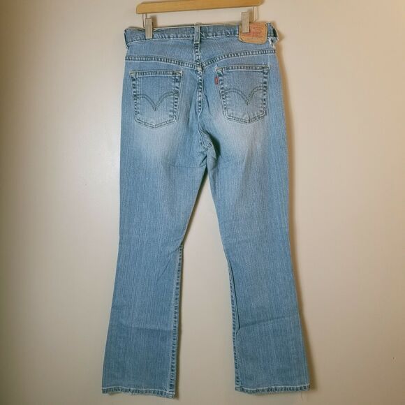 Levi's 515 Jeans Women’s 28x29 Nouveau Bootcut Mid Rise Medium Wash - Picture 5 of 12